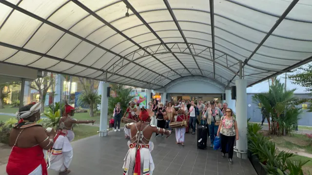 Arriving to a warm reception