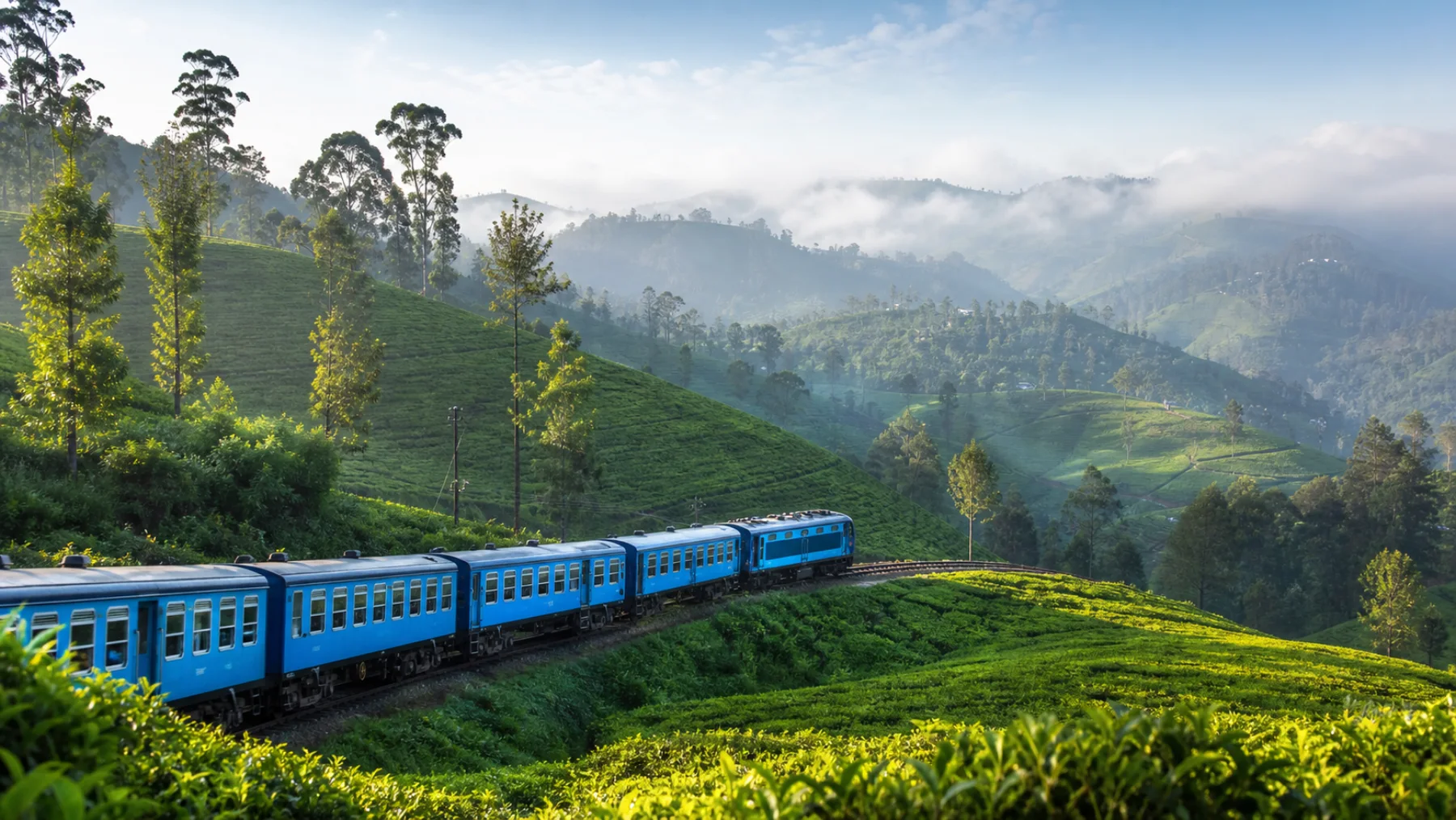 Sri Lanka tea country train